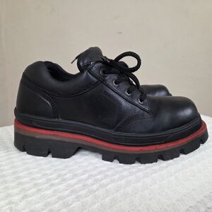 Vintage Diesel Black Leather Lug Sole Shoes Men’s US 9 EU 42.5 Chunky Workwear